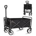 industrial foldable wagon cart  black
