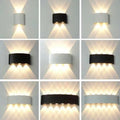 industrial wall light up and down beam for building facade lighting