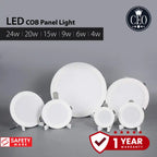 工业级LED COB面板灯（4W–24W嵌入式系列）——工业级