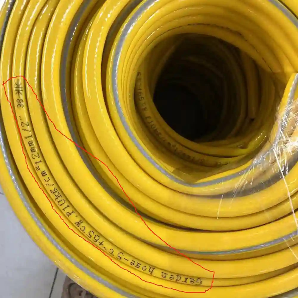 industrial garden hose yellow multi-layer reinforced coil