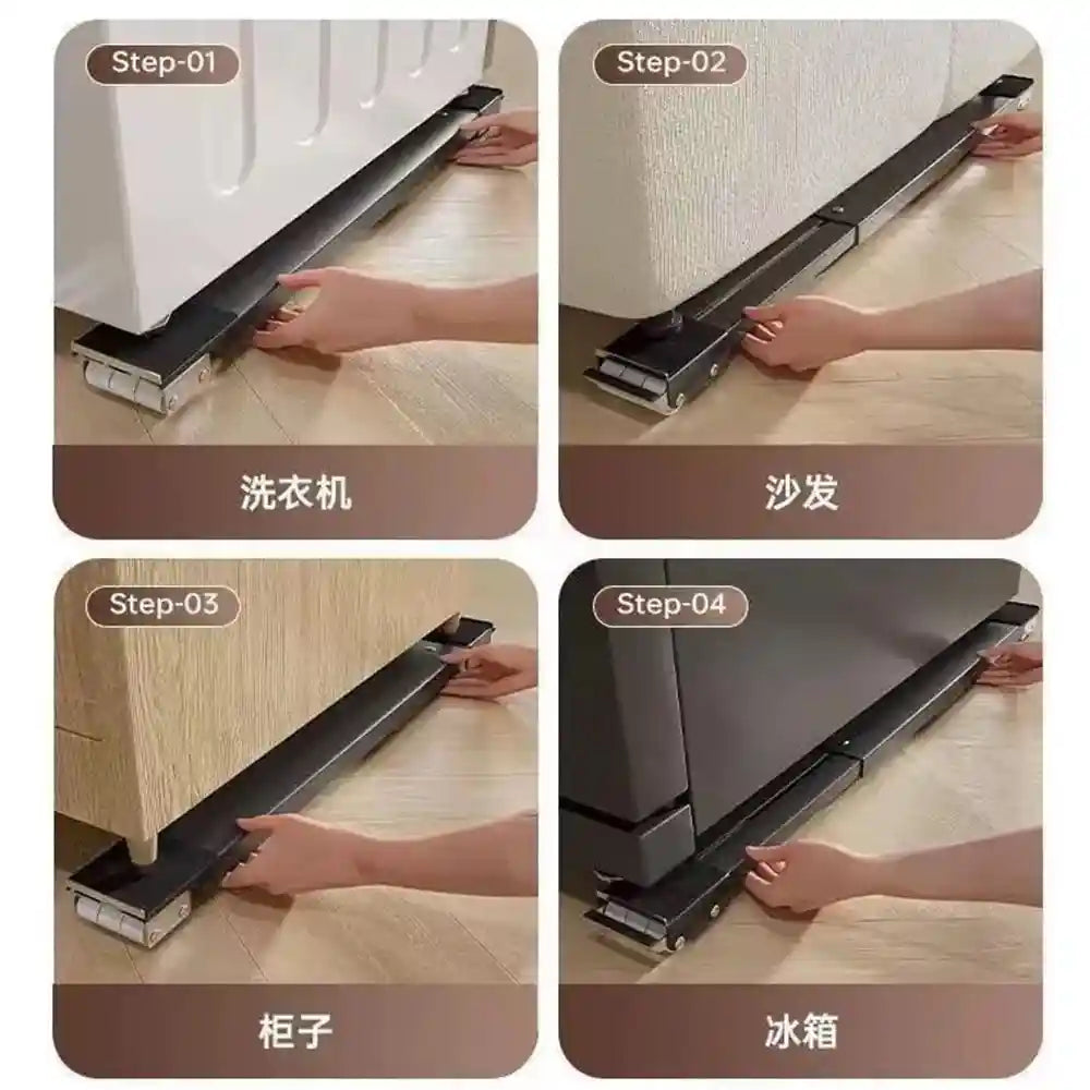 industrial appliance moving trolley used under refrigerator and cabinet adjustable
