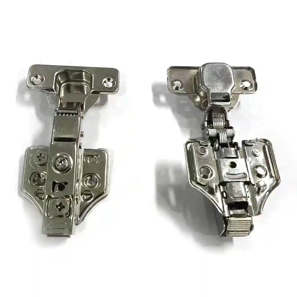 industrial cabinet hinge with mounting plate and adjustment screws