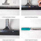 industrial floor squeegee stainless steel handle for commercial cleaning configuration