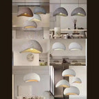 textured dome industrial pendant light suspended ceiling installation