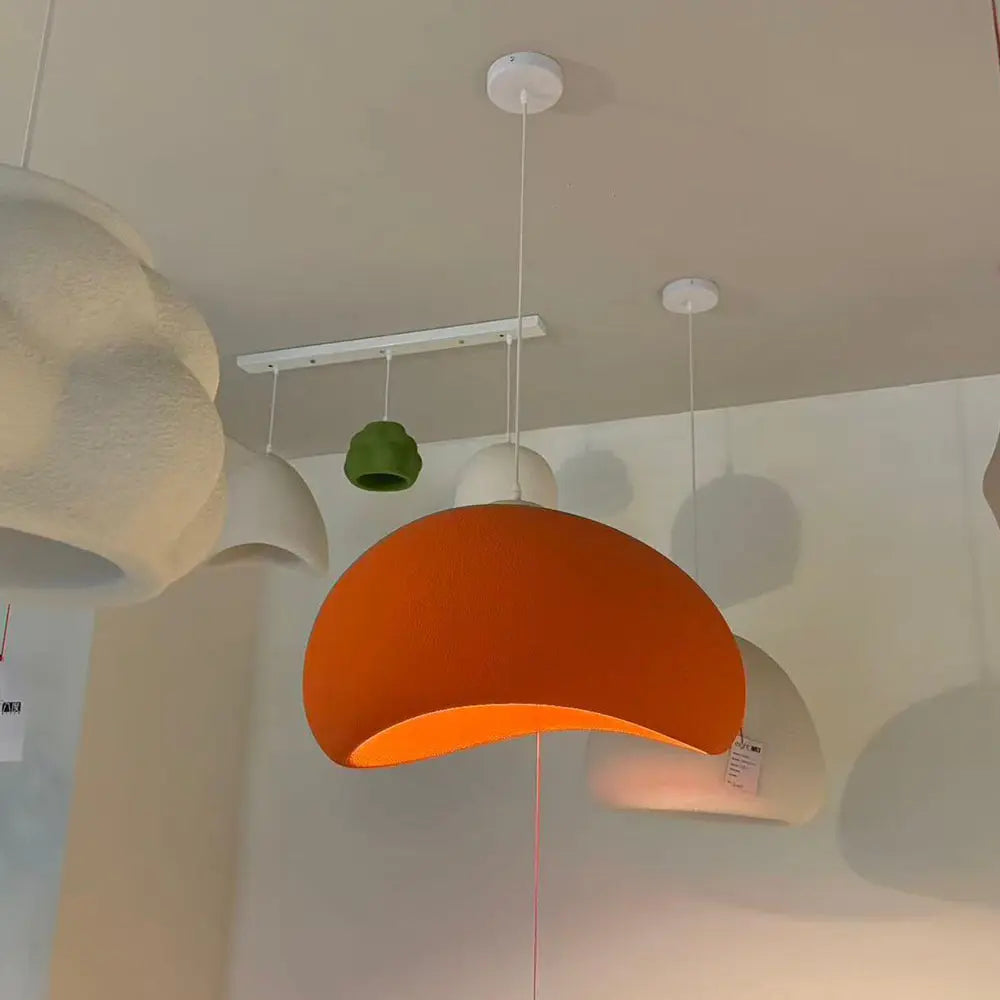 industrial pendant light dome fixture for commercial interior lighting
