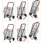 portable industrial utility cart foldable design for facility and site use
