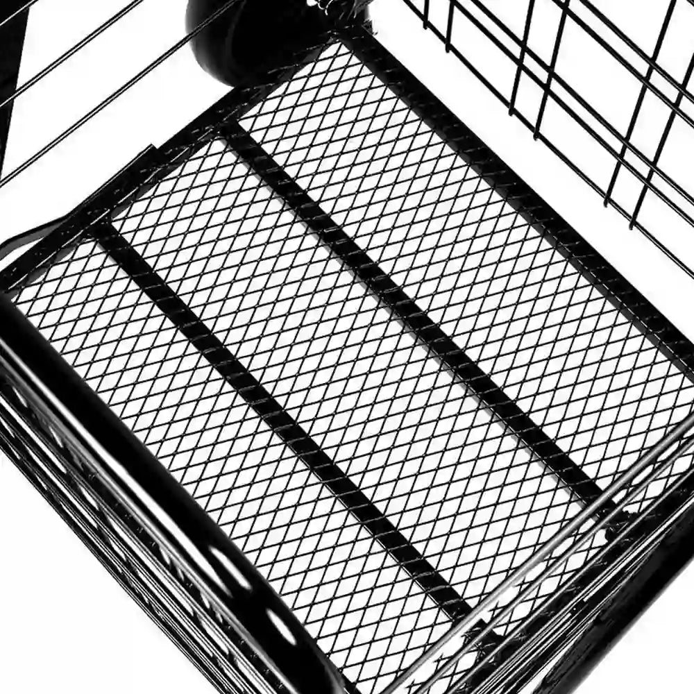 industrial utility cart wire mesh base for equipment and supply transport
