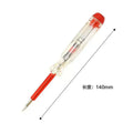 industrial voltage test screwdriver 140mm insulated transparent handle